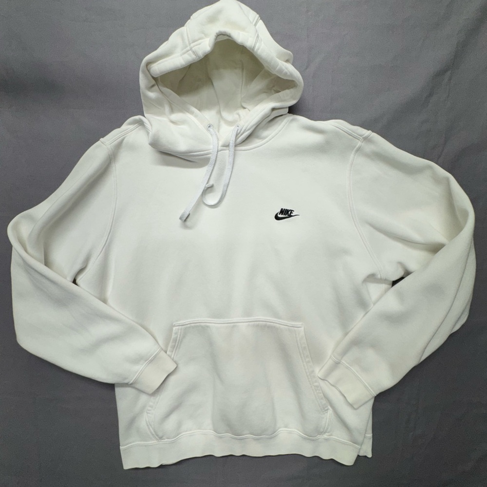 Vintage blue tag Nike Men's White Hoodie